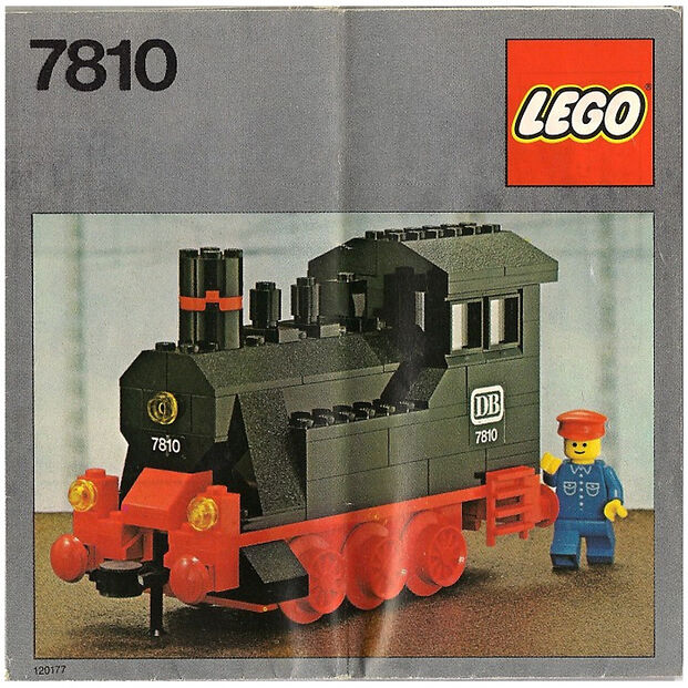 Lego 7810 locomotiva a vapore con motore 7865 per ferrovia 12 V 